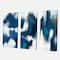 Designart - Blue Glam Texture II - Contemporary Canvas Art